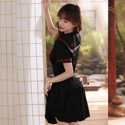 Ping Xian - Set Lingerie Gadis Sekolah Sailor Dua Keping Seksi Saiz Sederhana
