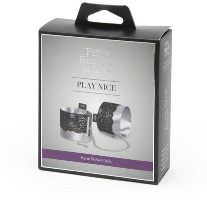 Fifty Shades of Grey - Cuff Tangan Satin & Renda Play Nice