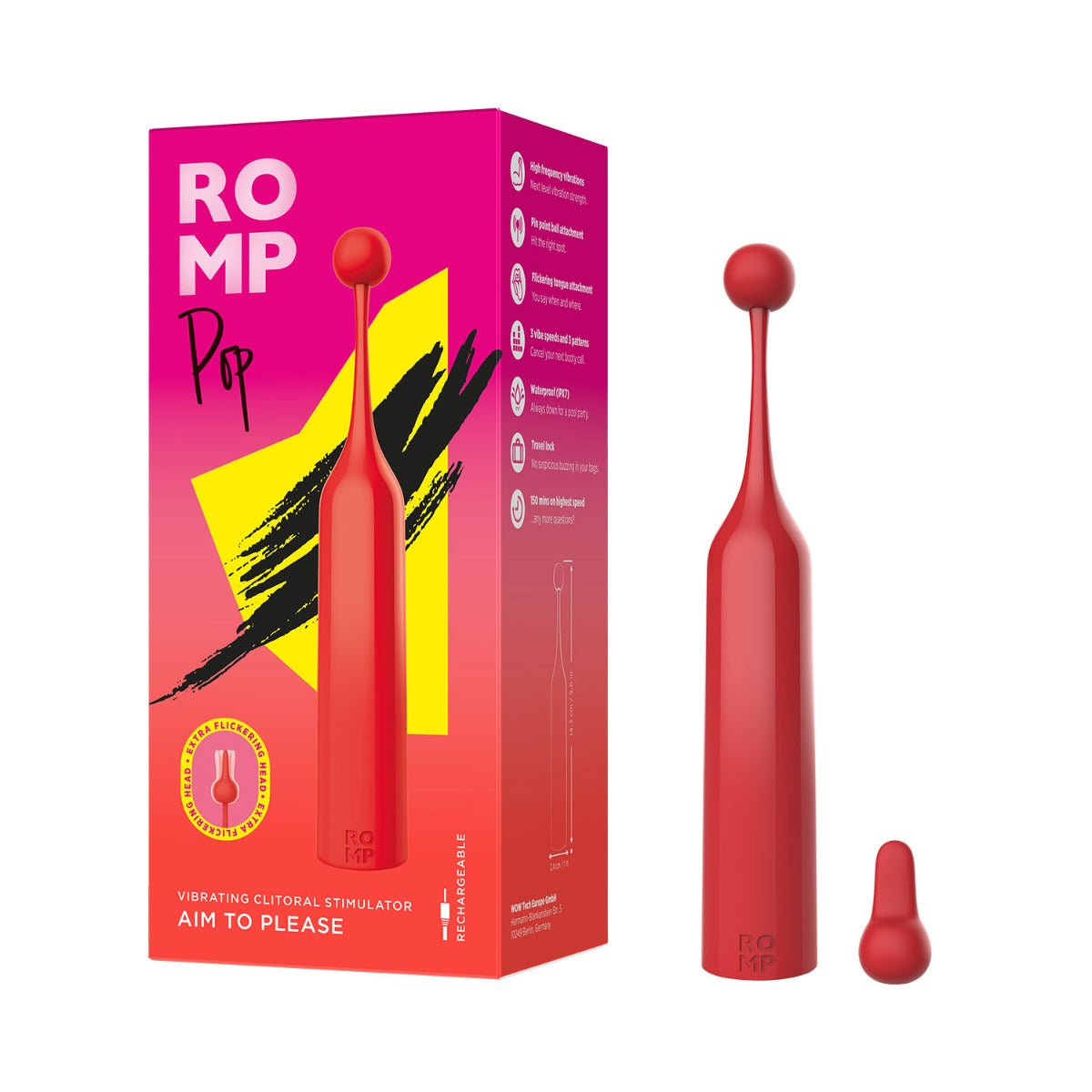 ROMP Pop – Silicone Clitoral Stimulator with Pinpoint Precision