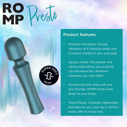 ROMP Presto – Tongkat Getaran Dalam untuk Mainan Klitoris & Seluruh Tubuh