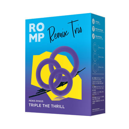 ROMP - Cincin Zakar Silikon 3-keping Trio Remix