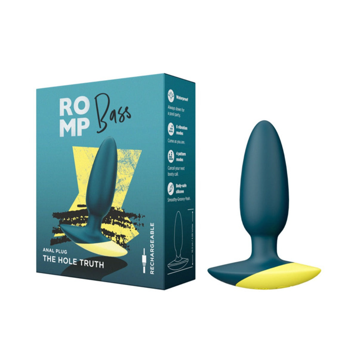ROMP Bass – Rechargeable Vibrating Anal Plug for Comfortable Play
