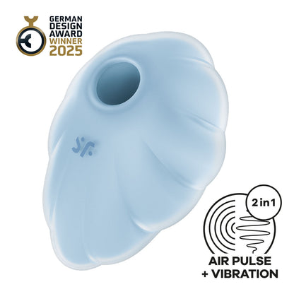 Satisfyer - Penggetar Kelentit Berdenyut Udara Berganda Cloud Dancer Biru