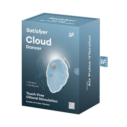 Satisfyer - Penggetar Kelentit Berdenyut Udara Berganda Cloud Dancer Biru