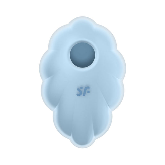Satisfyer - Cloud Dancer Double Air Pulse Clitoral Vibrator Blue