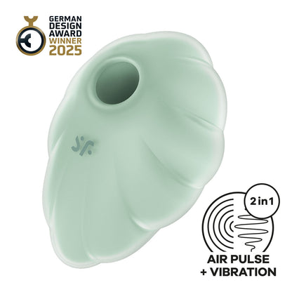 Satisfyer - Pemijar Kelentit Berdenyut Udara Berganda Cloud Dancer Mint