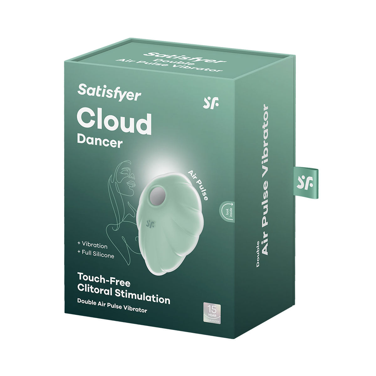 Satisfyer - Cloud Dancer Double Air Pulse Clitoral Vibrator Mint