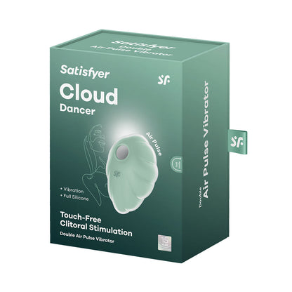 Satisfyer - Pemijar Kelentit Berdenyut Udara Berganda Cloud Dancer Mint