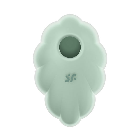Satisfyer - Cloud Dancer Double Air Pulse Clitoral Vibrator Mint