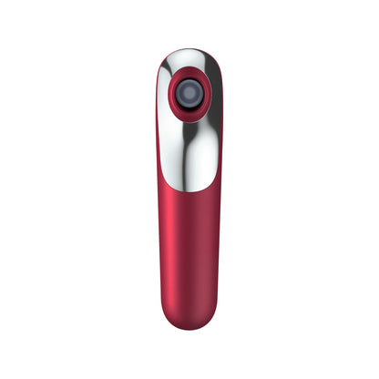 Satisfyer - Pengepam Klitoral Kawalan Aplikasi Dwi Cinta Bergetar Merah