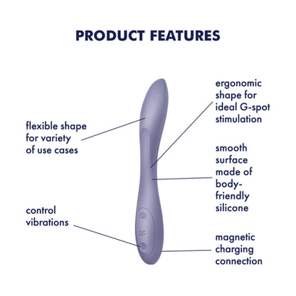 Satisfyer - G-Spot Flex 2 Penggetar Titik G Boleh Lentur Lilac