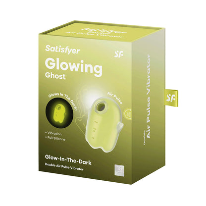 Satisfyer - Penggetar Klitoris Denyutan Udara Berganda Hantu Bercahaya Kuning