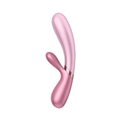 Satisfyer - Penggetar Arnab Pemanas Kawalan Aplikasi Hot Lover Merah Jambu Mawar