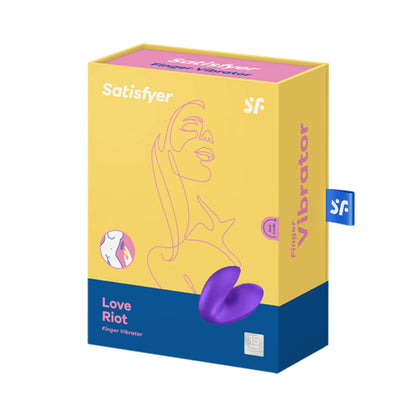 Satisfyer - Perangsang Jari Silikon Love Riot Ungu