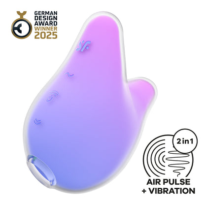 Satisfyer - Mermaid Vibes Double Air Pulse Clitoral Stimulator Lila Pink
