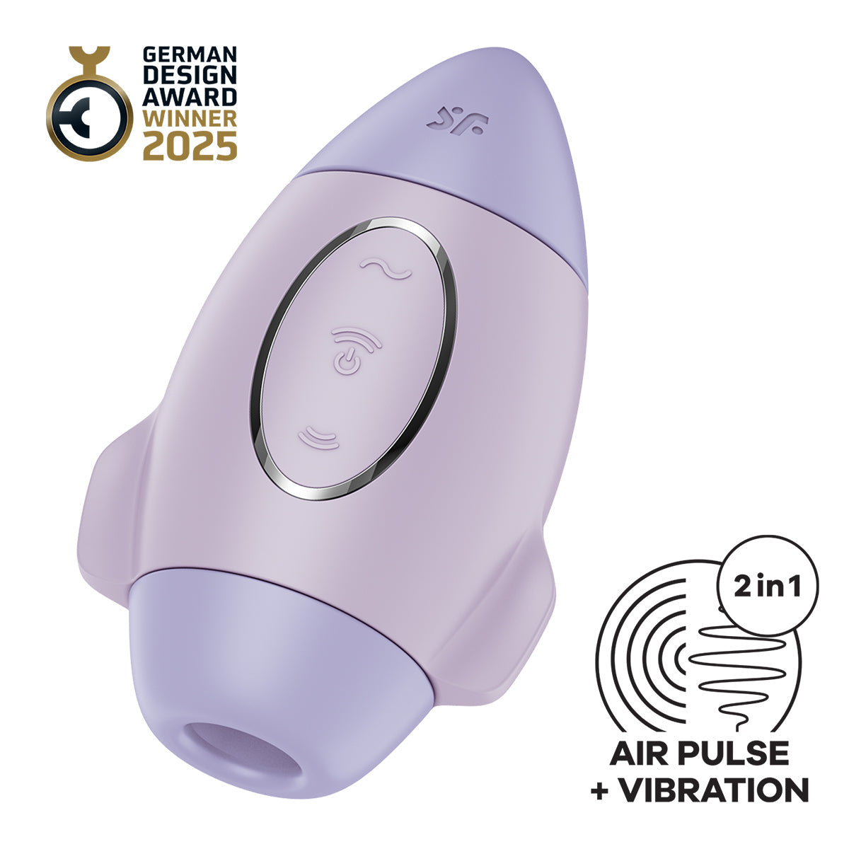 Satisfyer - Mission Control Double Air Pulse Clitoral Vibrator Violet