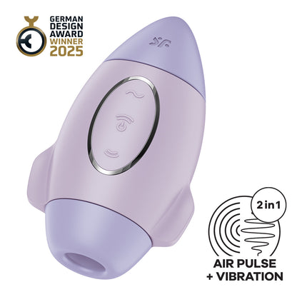 Satisfyer - Penggetar Klitoris Denyutan Udara Berganda Kawalan Misi Ungu