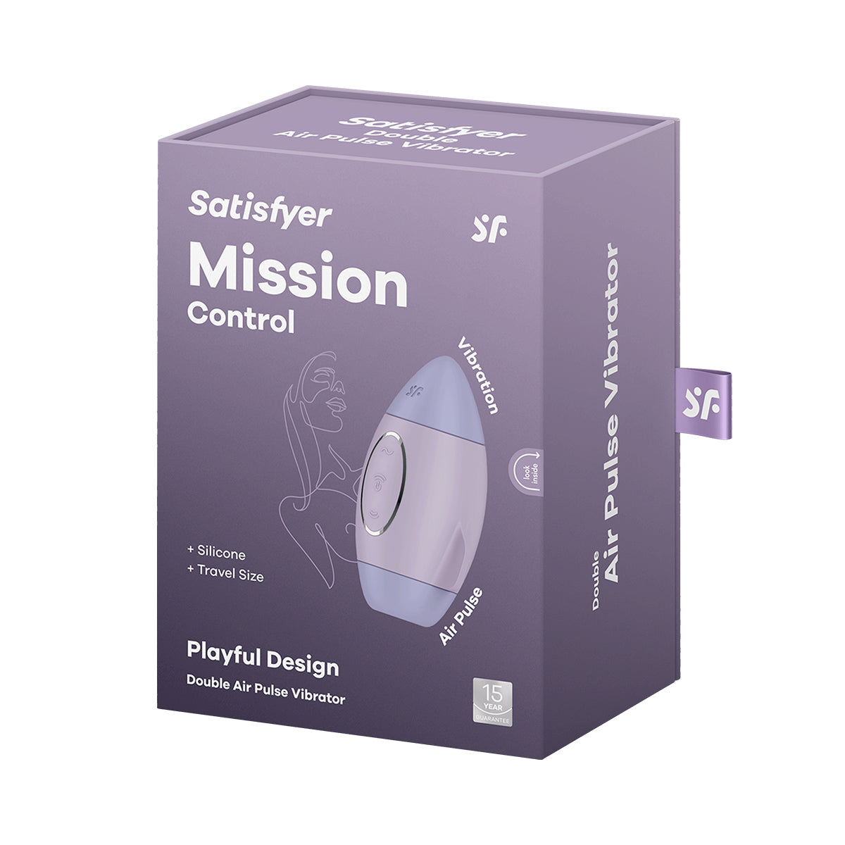Satisfyer - Mission Control Double Air Pulse Clitoral Vibrator Violet