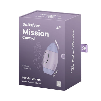 Satisfyer - Penggetar Klitoris Denyutan Udara Berganda Kawalan Misi Ungu