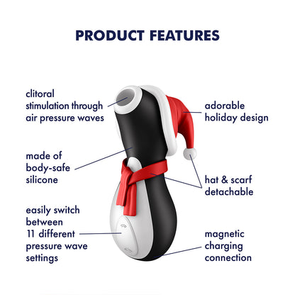 Satisfyer - Perangsang Klitoris Getaran Udara Edisi Percutian Penguin