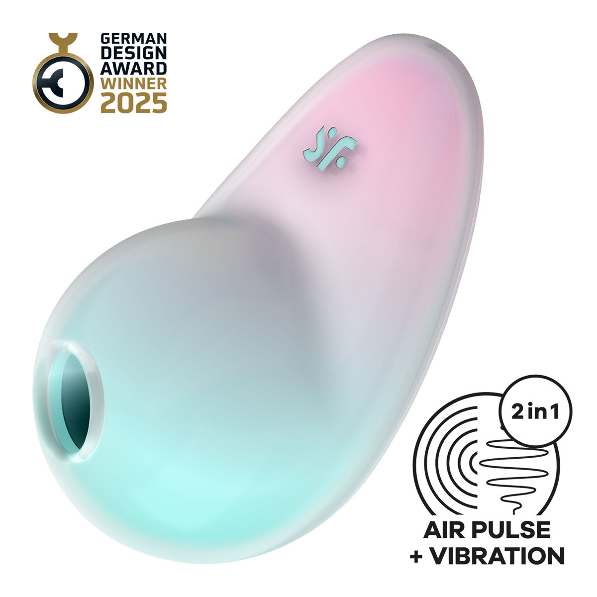 Satisfyer - Pixie Dust Double Air Pulse Clitoral Vibrator Mint Pink