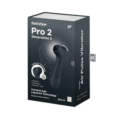 Satisfyer - Alat Penggetar Klitoris Kawalan Aplikasi Pro 2 Generasi 3 Hitam