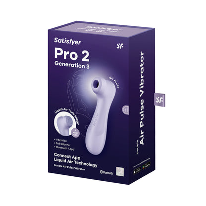Satisfyer - Penggetar Kelentit Kawalan Aplikasi Pro 2 Generasi 3 Ungu