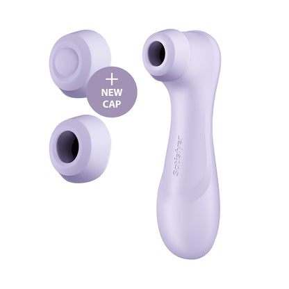 Satisfyer - Pro 2 Generasi 3 Penggetar Kelentit Dwi Denyutan Udara Ungu