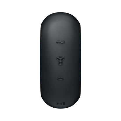Satisfyer - Pro To Go 3 Penggetar Klitoris Denyutan Udara Berganda Hitam