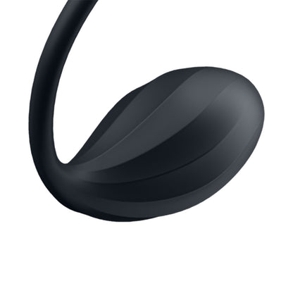 Satisfyer - Gegaran Boleh Dipakai Kawalan Aplikasi Kelopak Bergaris Hitam
