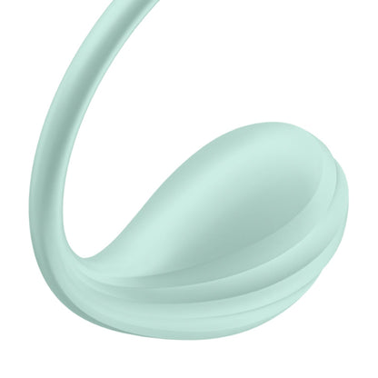 Satisfyer - Pemvibrasi Boleh Dipakai Kawalan Aplikasi Kelopak Licin Pudina