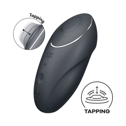 Satisfyer - Tap and Climax 1 Penggetar Tekan Grey