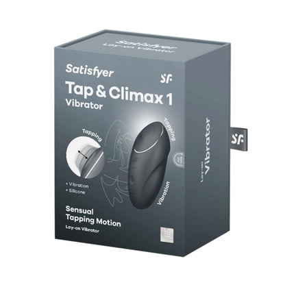 Satisfyer - Tap and Climax 1 Penggetar Tekan Grey