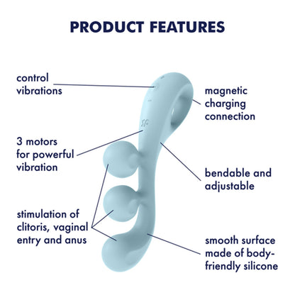 Satisfyer - Penggetar Rangsangan Tiga Tri Ball 2