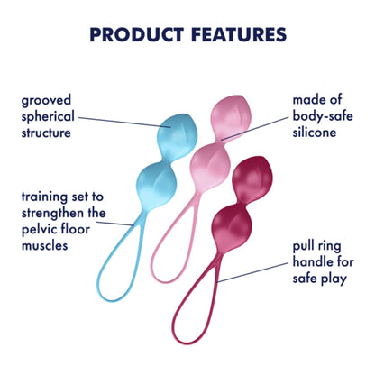 Satisfyer - Set Latihan Kegel V Balls 3 unit