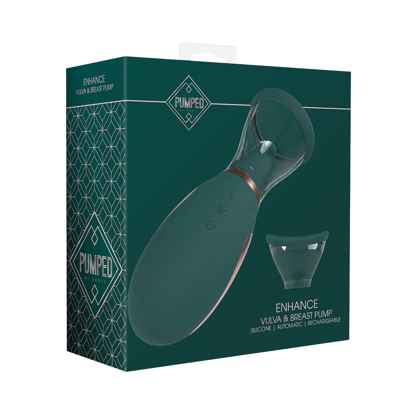 Pumped - Enhance Automatic Vulva and Breast Pump Forest Green