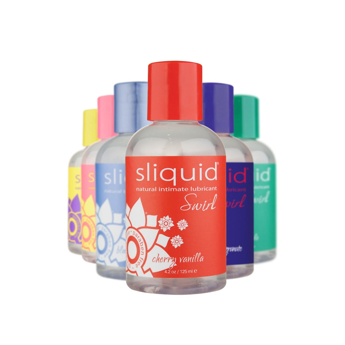Sliquid - Swirl Natural Intimate Water Based Lubricant Strawberry Pomegranate 4.2 oz.