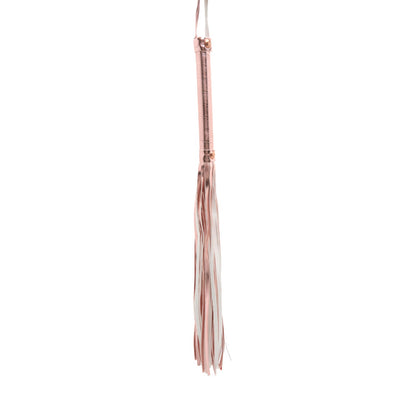 Kelab SM - Cemeti Bondage Kulit PU Emas Ros