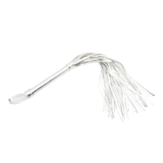 SM Club - PU Leather Bondage Whip Silver