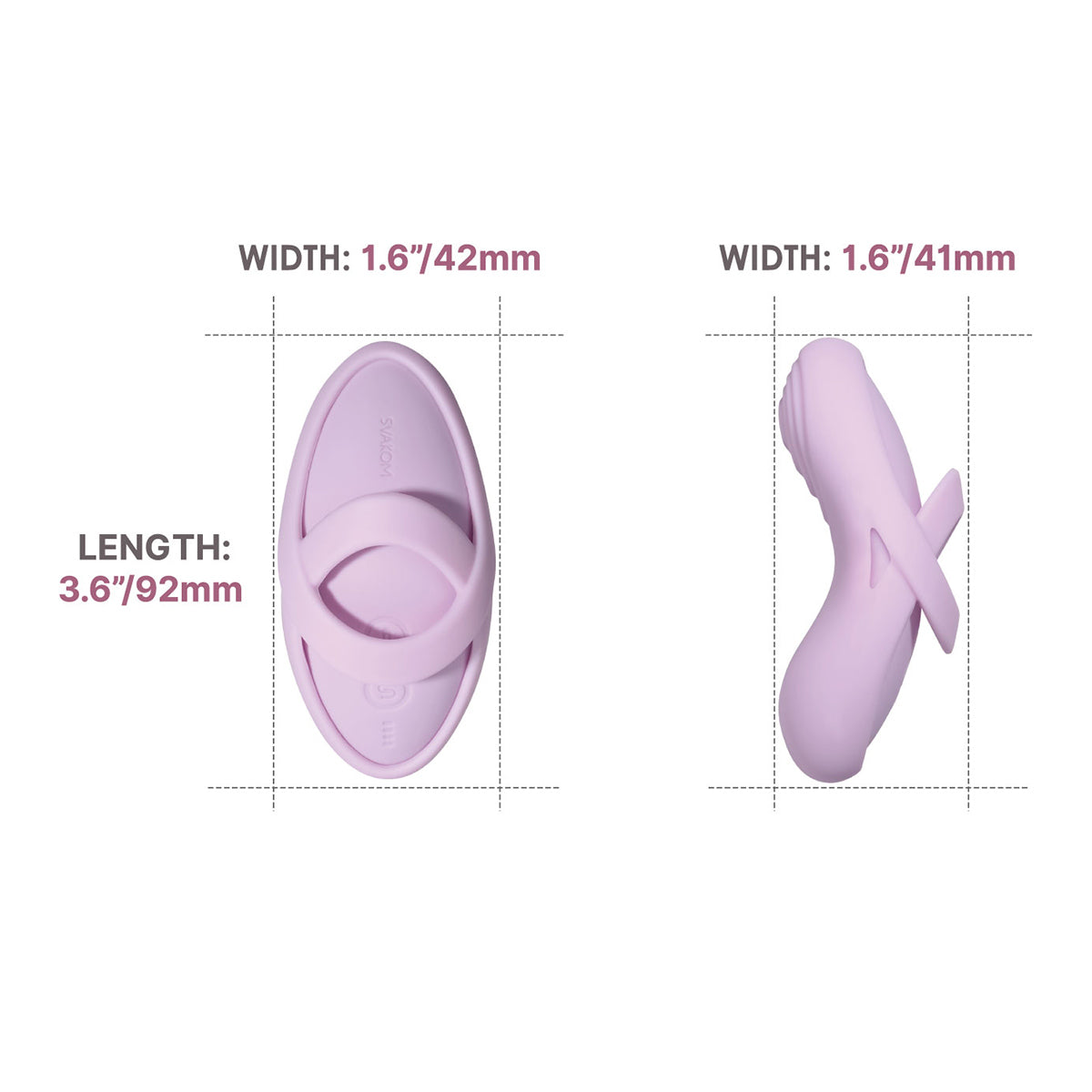 Svakom - Echo 2 App-Controlled Flexible Finger Vibrator Pink Lilac