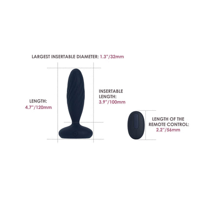 Svakom - Jordan Vibrator Dubur Pemicit Kawalan Aplikasi dengan Alat Kawalan Jauh