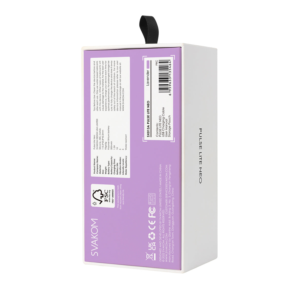 Svakom - Pulse Lite App-Controlled Neo Clitoral Stimulator Lavender
