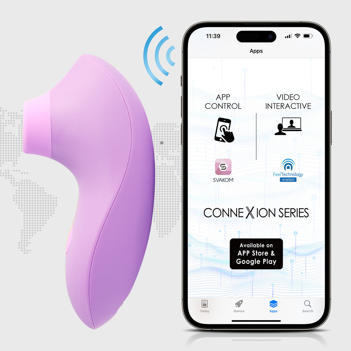 Svakom - Pulse Lite App-Controlled Neo Clitoral Stimulator Lavender