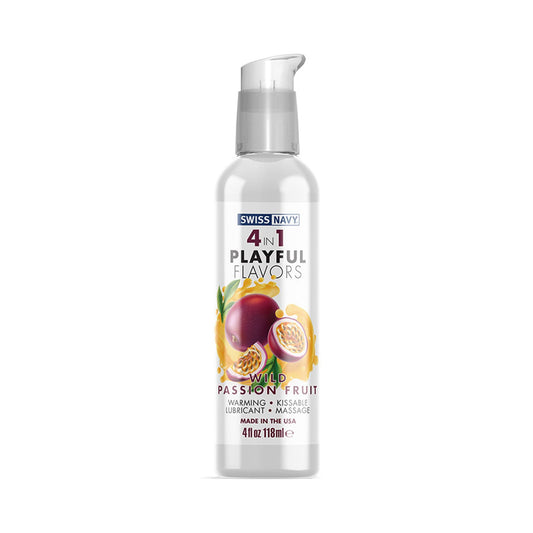 Swiss Navy - 4 in 1 Playful Flavors Wild Passion Fruit Warming Lubricant 118ml