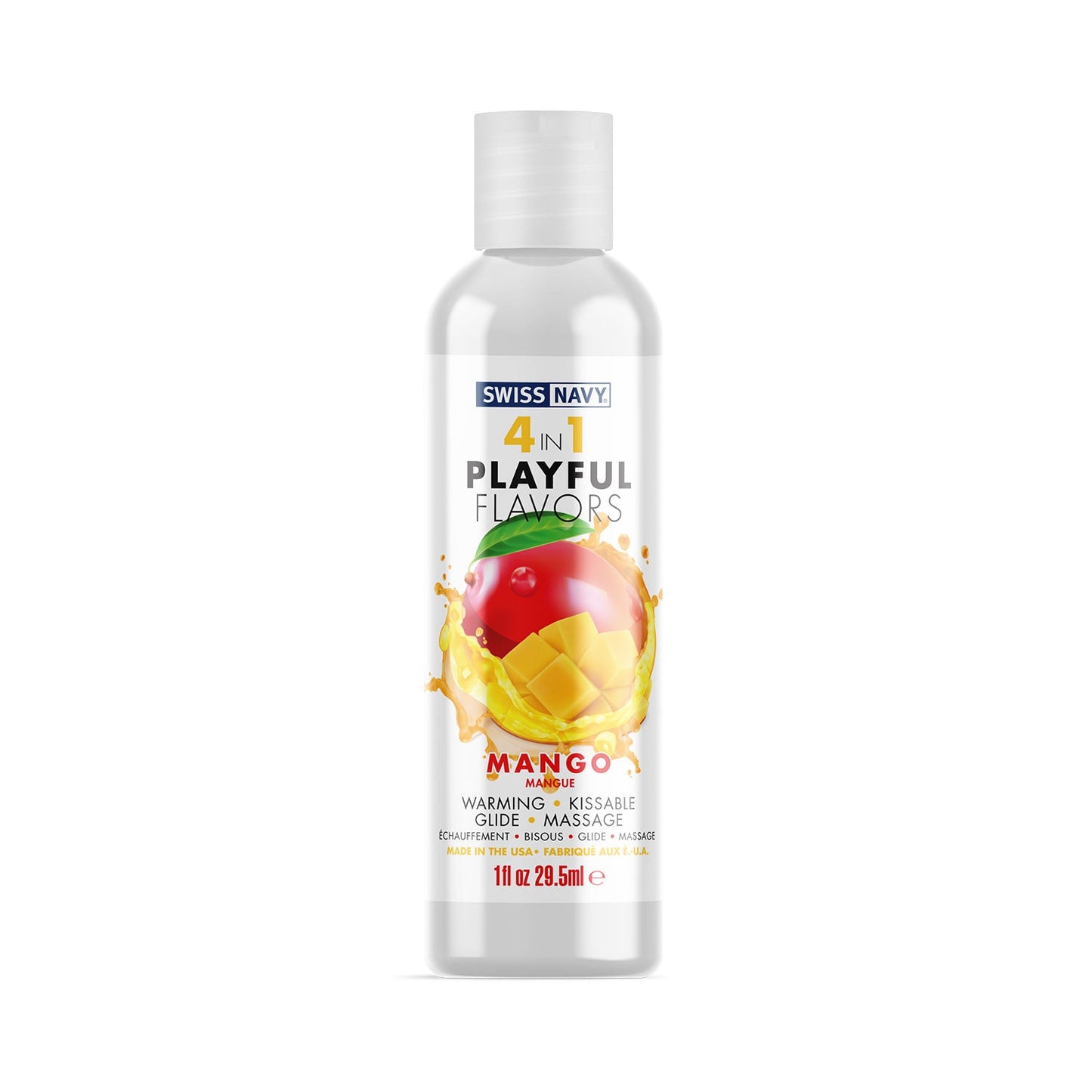 Swiss Navy - 4 in 1 Playful Flavors Mango Pleasure Warming Lubricant 29.5 ml