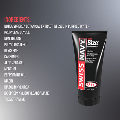 Swiss Navy - Krim Pembesar Lelaki Max Size 150 ml