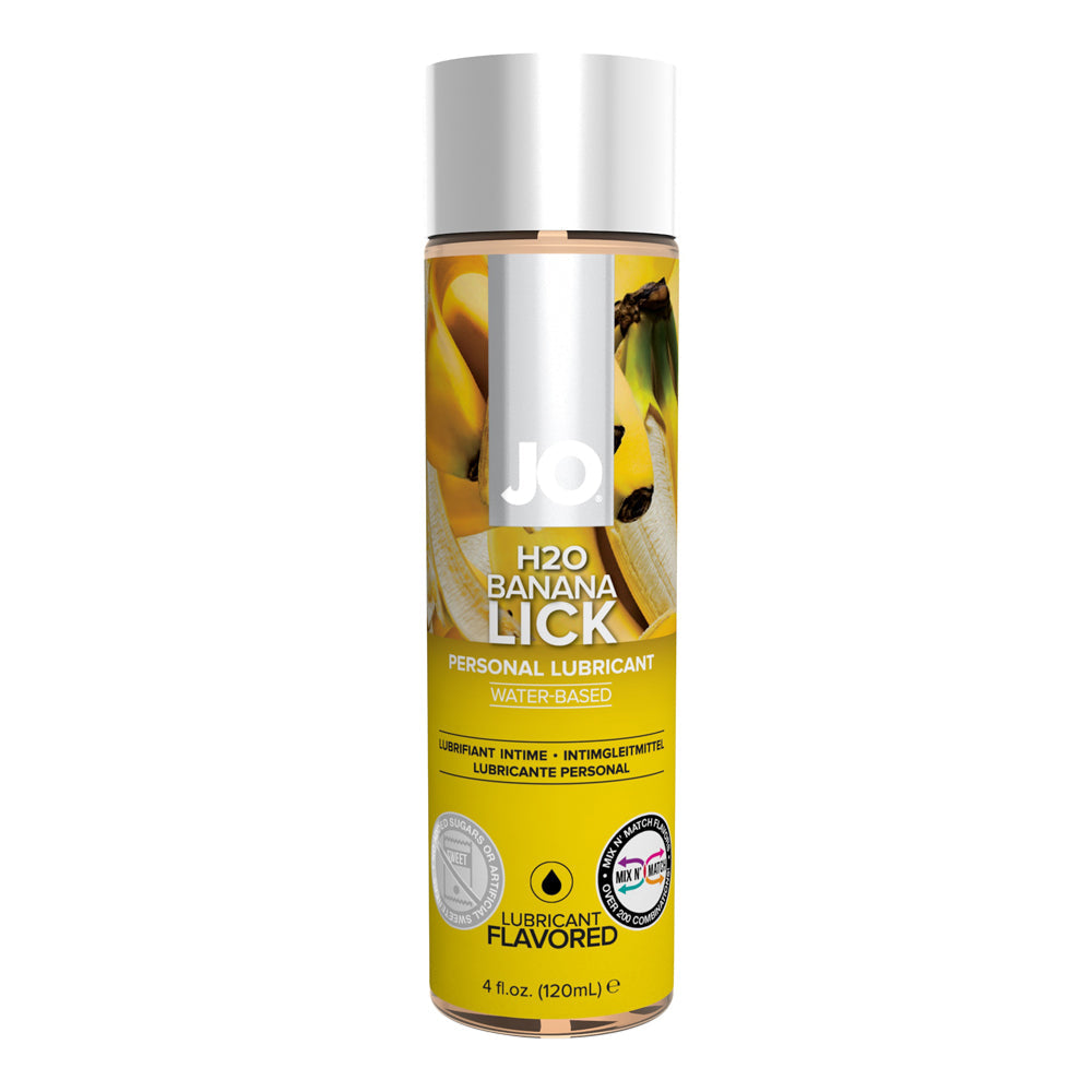 System Jo - H2O Flavors Banana Lick Edible Water Based Lubricant 120ml