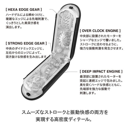Tenga - Flip Zero Gravity Electronic Getaran Boleh Dicas semula Perangsang Lelaki Putih