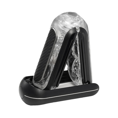 Tenga - Flip Zero Gravity Electronic Getaran Boleh Dicas semula Masturbator Lelaki Hitam