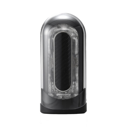 Tenga - Flip Zero Gravity Electronic Getaran Boleh Dicas semula Masturbator Lelaki Hitam